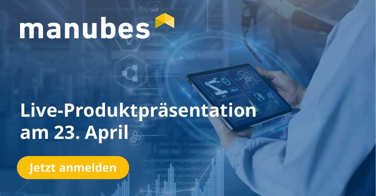 manubes Live-Produktpräsentation am 23. April