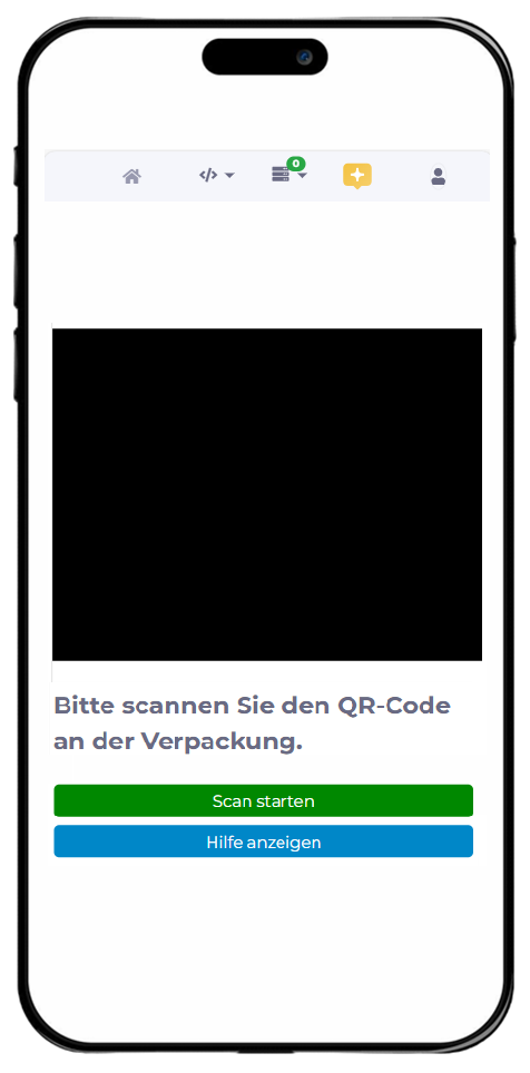 manubes-Beispielanwendung: Verpackungs-Identifikation in der Produktion per QR-Code-Scan