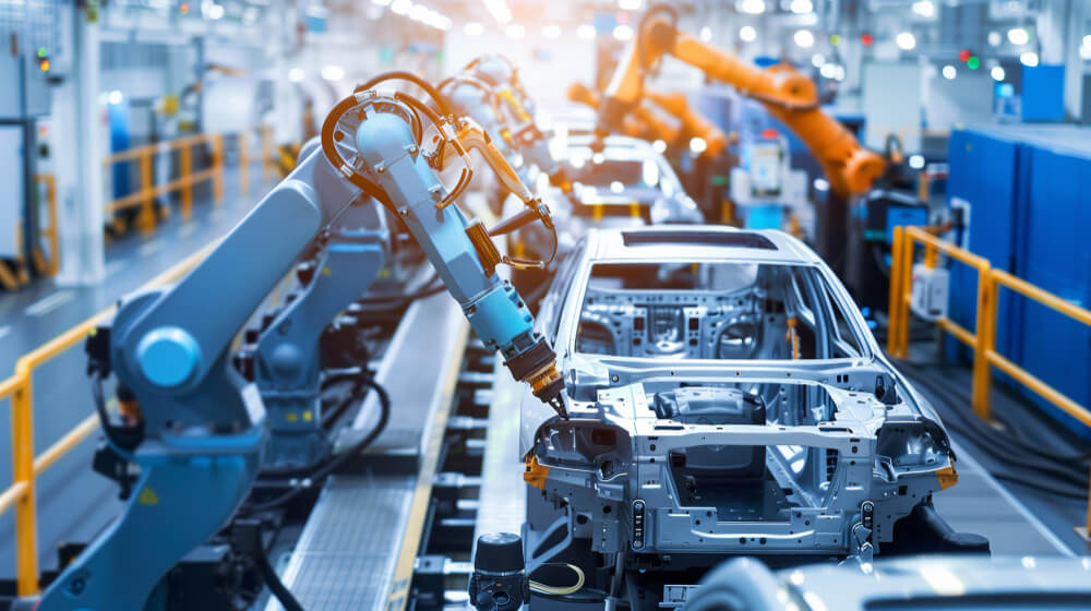Beispiel für die diskrete Fertigung: Automobilindustrie