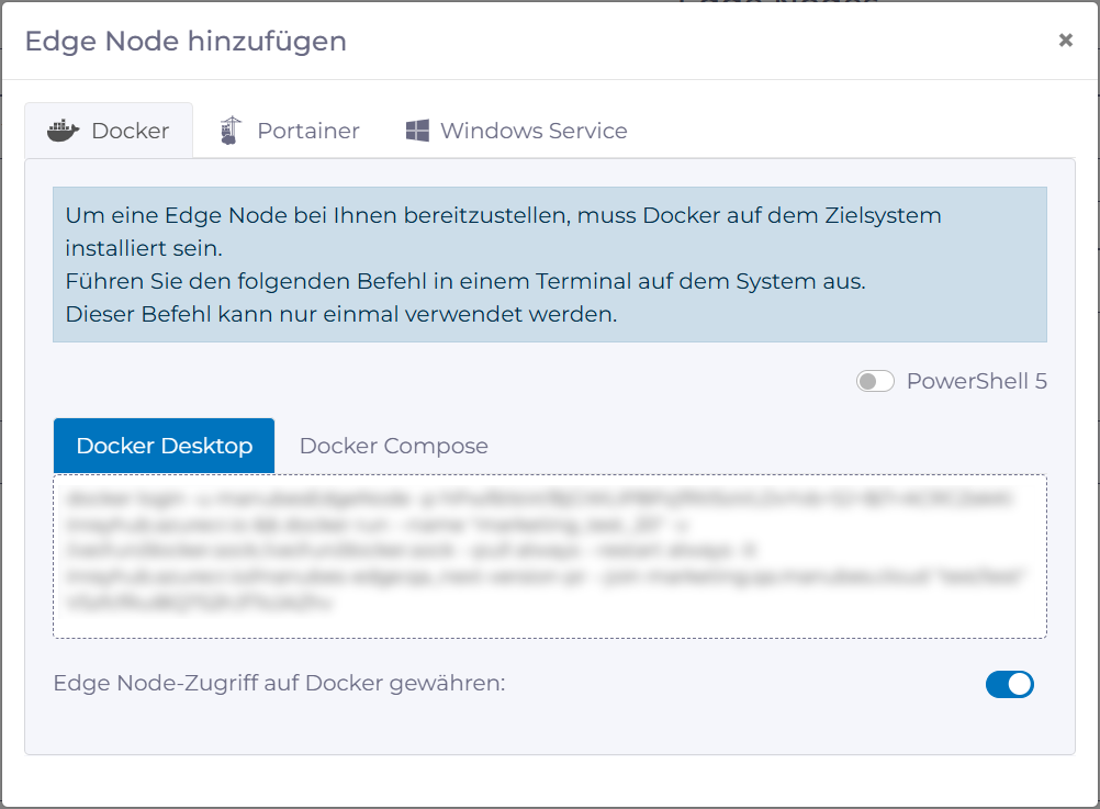 manubes Edge Node: Installationsanleitung für Docker