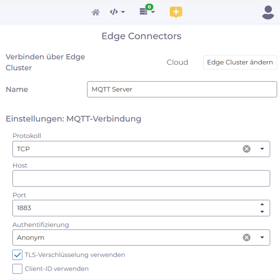 manubes: Verbindung mit MQTT-Broker