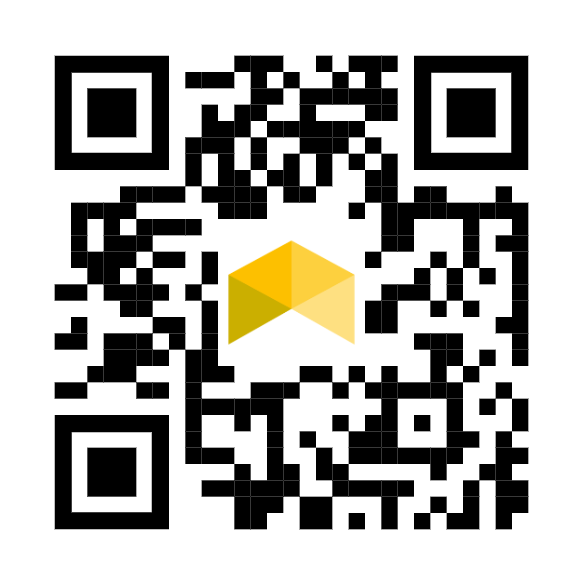 Ein Design-QR-Code mit Logo, der zu www.manubes.de führt