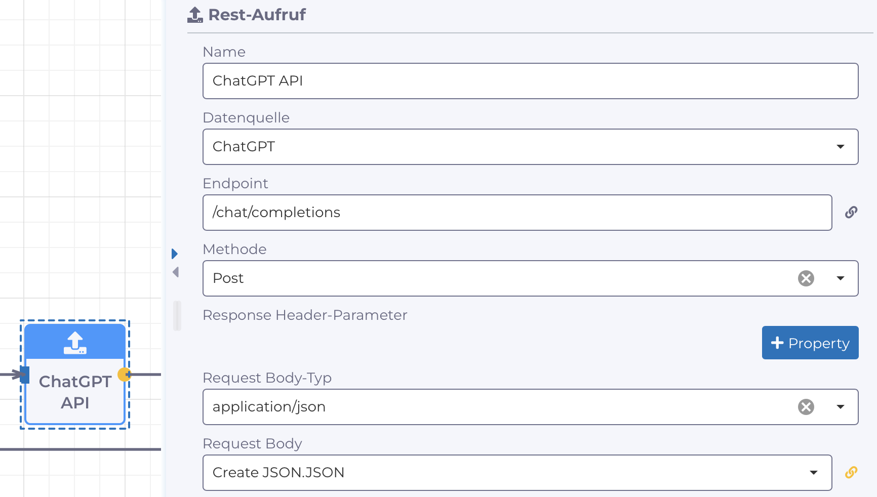 REST-Aufruf der ChatGPT-API