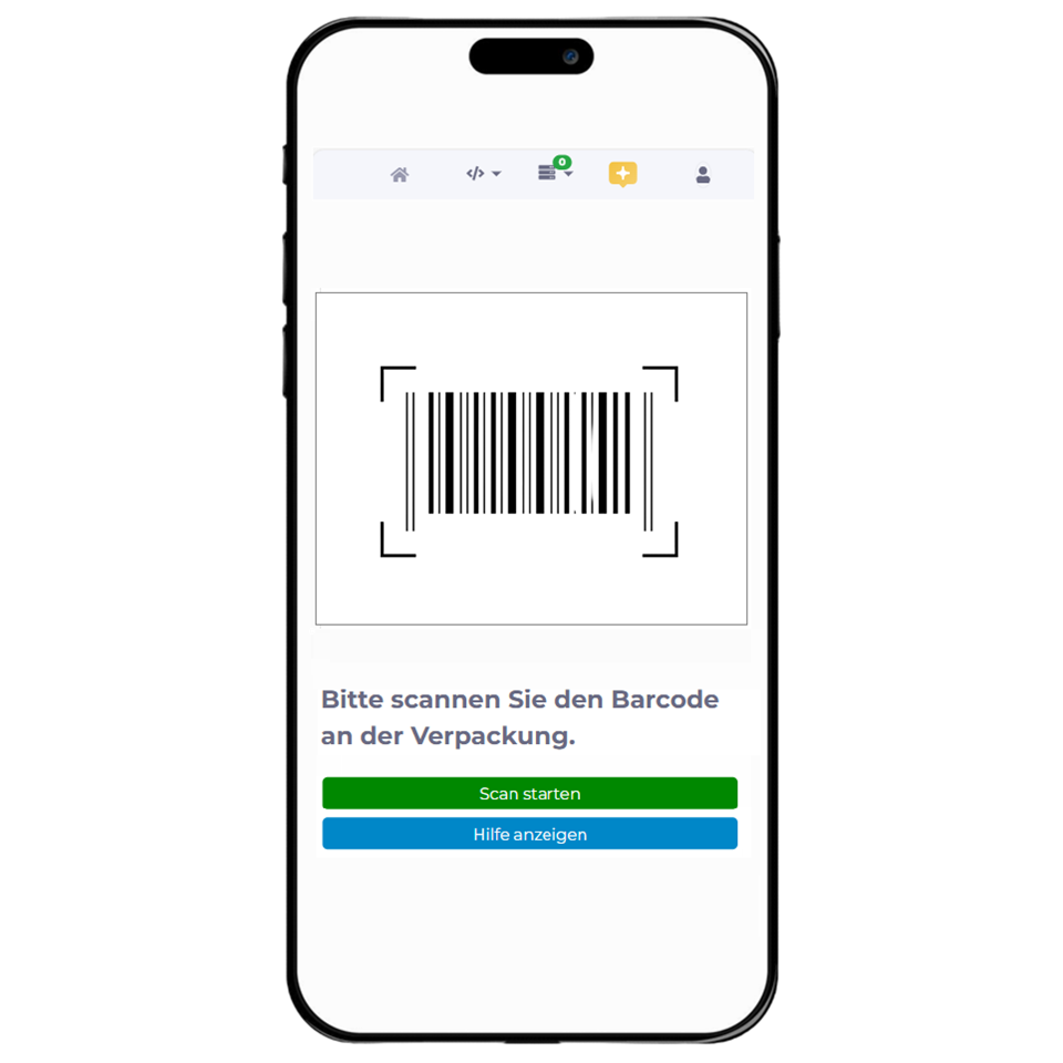Material Verification via QR Code Scan Material Verification via QR Code Scan